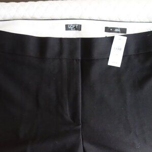 NWT $79.50 LOFT Plus Black Pants / Slacks -  Sz 26 Plus